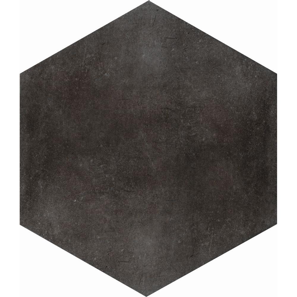 hexagon csempe fekete fenyes hatszog alaku csempe furdoszoba burkolat konyha felujitas nappali felujitas modern lakas loft hangulat.jpg
